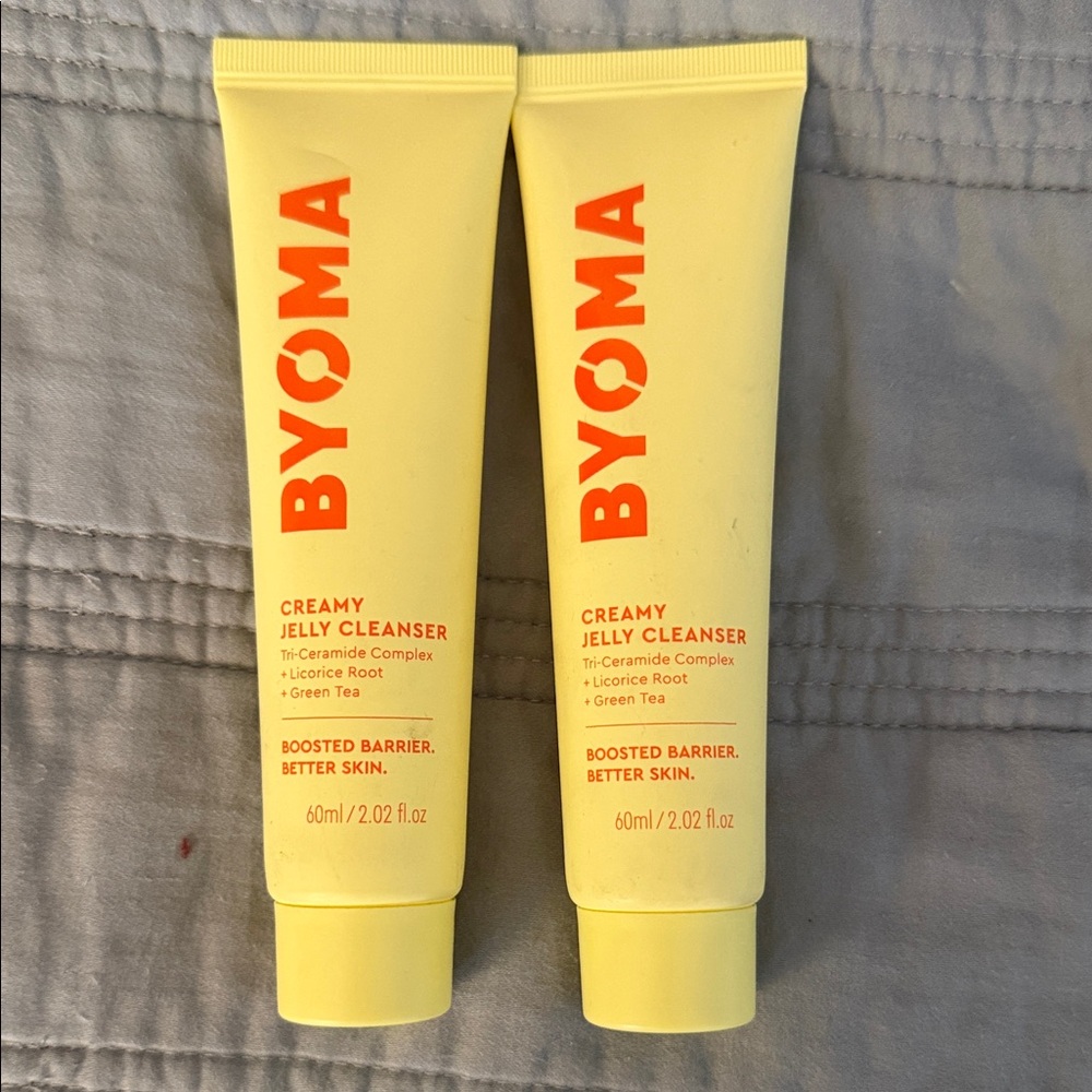Lot of 2 BYOMA Creamy Jelly Cleanser Travel Size 60ml‎ 2.02 fl oz Each Hydrate